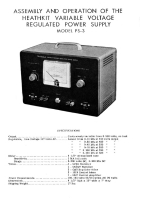 Heathkit PS-3-Power-supply - Manual - Schematics 